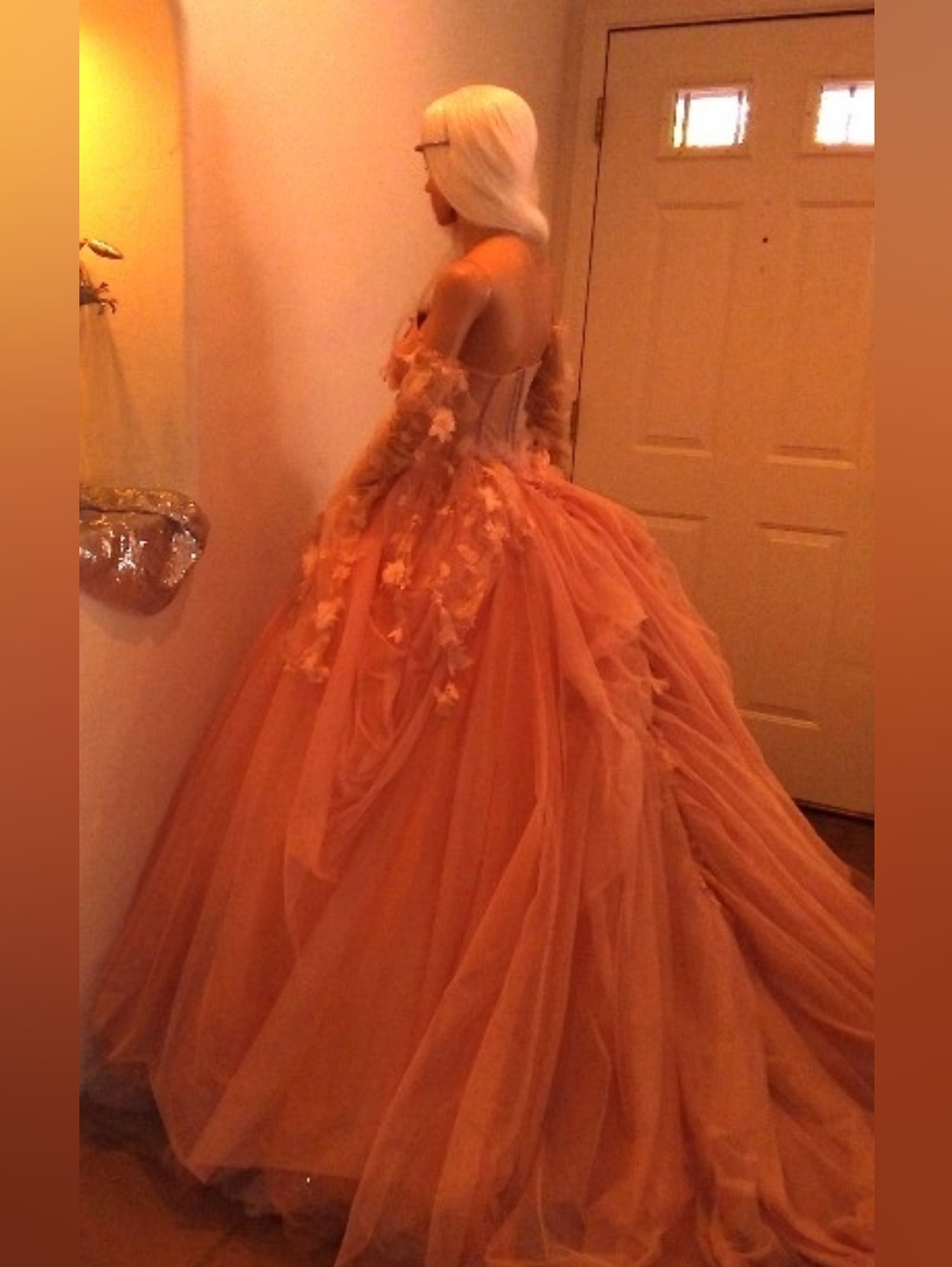 ADELIA Blush Medieval Wedding Ballgown Set